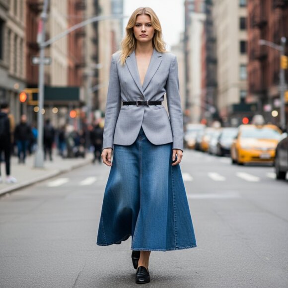 Zara Basic Tailored Grey Blazer | One Button | Fitted Classic Jacket - Picture 9 of 16